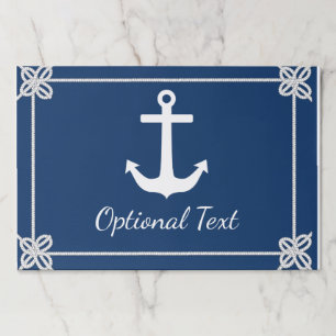 Anchor in Rope Frame Nautical Paper Pad