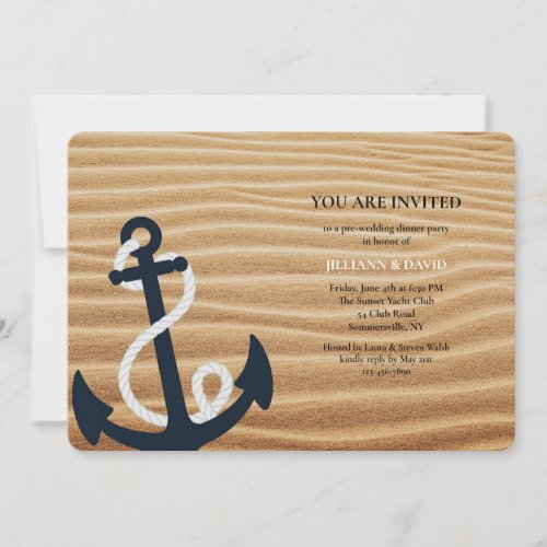 Anchor in the Sand Invitation