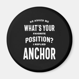 Anchor Job Title Tee Gift For Mens Womens Magnet