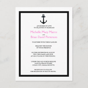 ANCHOR l Nautical Destination Themed Wedding Invitation