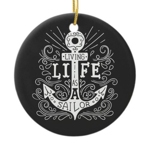 Anchor Life – Nautical Quote Ornament