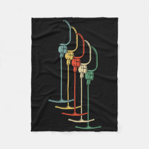 Anchor Lift T-r Lift Skiing Retro Winter Ski Fleece Blanket