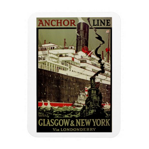 Anchor Line  Glasgow_New York Magnet