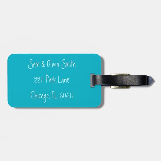 Anchor Luggage Tag (Back Horizontal)