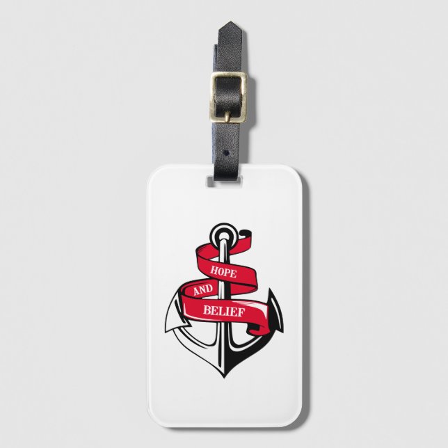 Anchor Luggage Tag (Front Vertical)