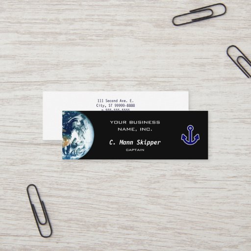 Customizable Anchor Business Card Templates