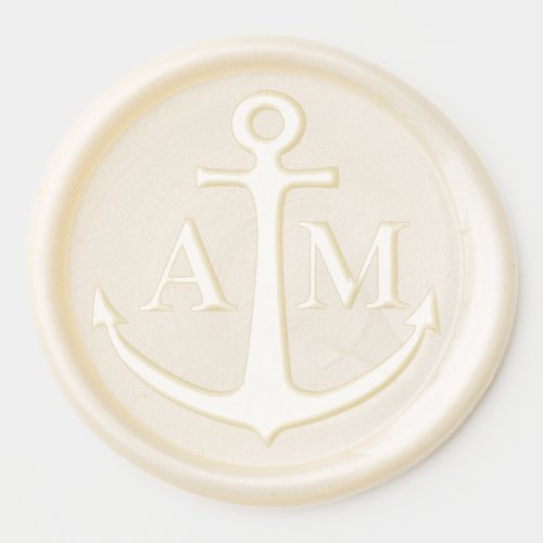 Anchor Monogram Spruce Point Inn Collection Wax Seal Sticker