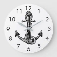 Anchor Nautical Black and white