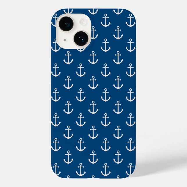 Anchor Nautical Blue Case-Mate iPhone Case (Back)