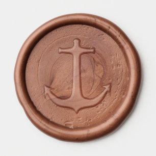 Anchor nautical coastal vibes Wax Seal Sticker