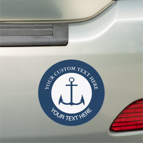 Anchor Nautical Custom Logo Car Magnet