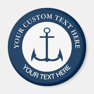 Anchor Nautical Custom Logo Icon Magnet