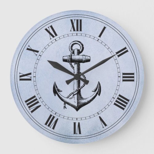 Anchor Nautical Large Clock