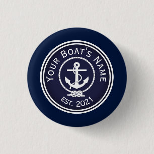 Anchor Nautical Seal Button