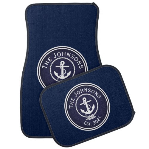 Anchor Nautical Seal   Car Floor Mat