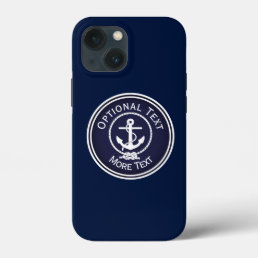 Anchor Nautical Seal   iPhone 13 Mini Case