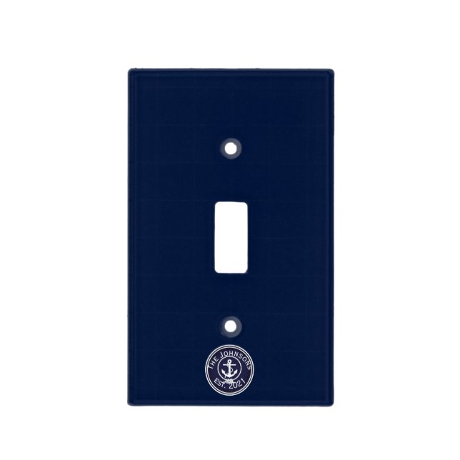 Anchor Nautical Seal  Light Switch Cover (Front)