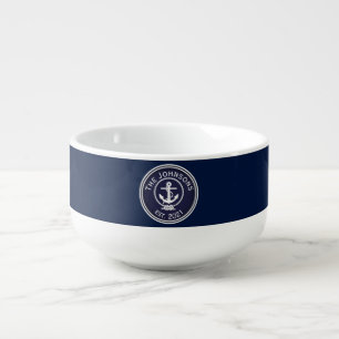 Anchor Nautical Seal   Soup Mug