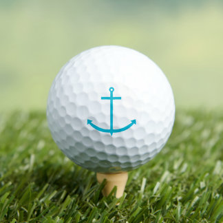 Anchor Nautical Turquoise Golf Balls