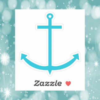 Anchor Nautical Turquoise Sticker