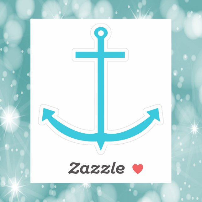 Anchor Nautical Turquoise Sticker (Creator Uploaded)