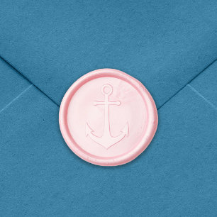 Anchor Nautical Wax Seal Sticker