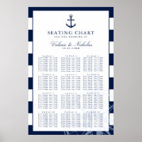 Anchor | Nautical Wedding | Seating Chart