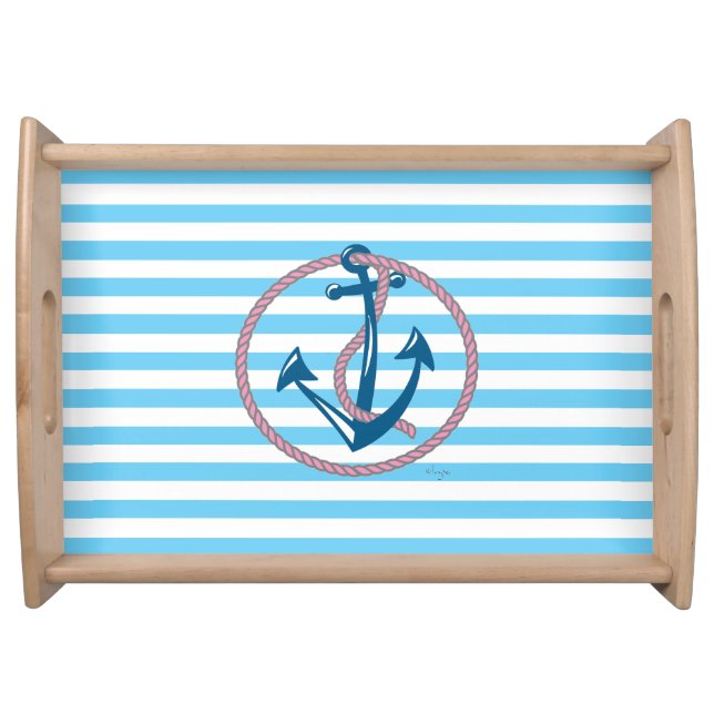 Anchor, Nautical with rope Serving Tray (Front)