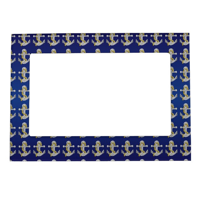 Anchor Navy Blue Magnetic Frame (Front)