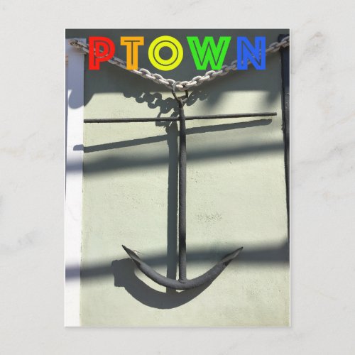 Anchor on Commercial Street Postcard