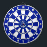 Anchor on Navy Blue and White Dart Board<br><div class="desc">Anchor on navy blue and white Dart Board.</div>