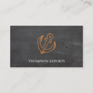 Anchor (Orange) Business Card
