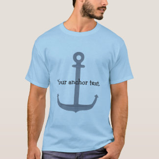 Anchor Painting with Optional Text on Tshirts
