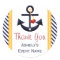 Anchor Party Favor Stickers Yellow