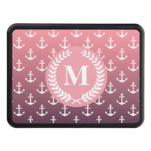 Anchor Pattern and Monogram Hitch Cover