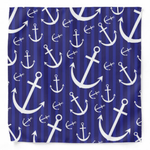 Anchor pattern bandana