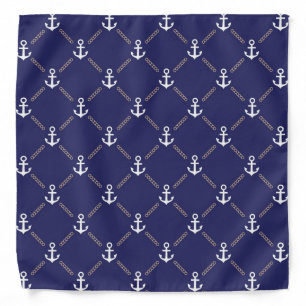 Anchor pattern bandana