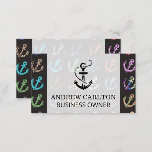 Anchor Pattern Business Card