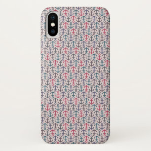 Anchor pattern iPhone x case