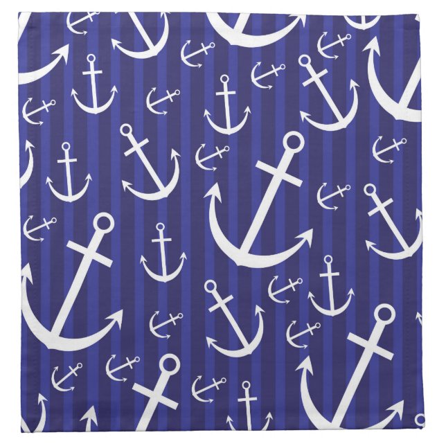 Anchor pattern cloth napkin (Front)