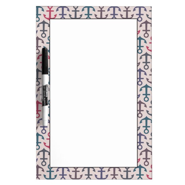 Anchor pattern Dry-Erase board (Front)