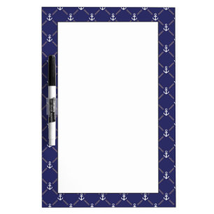 Anchor pattern dry erase board