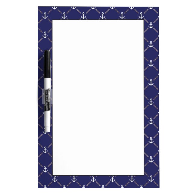 Anchor pattern dry erase board (Front)