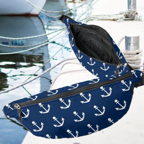 Anchor Pattern Fanny Pack