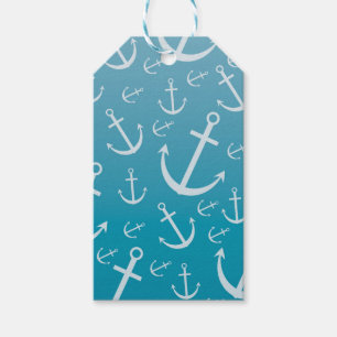 Anchor pattern gift tags
