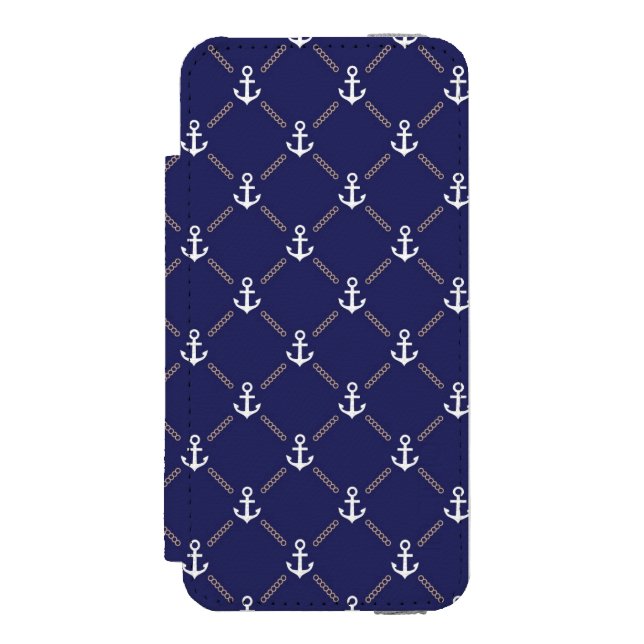 Anchor pattern incipio iPhone wallet case (Folio Front)