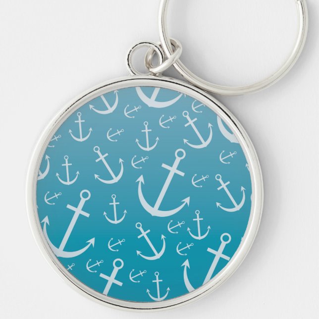 Anchor pattern keychain (Front)