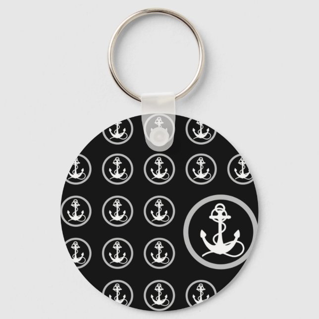Anchor Pattern Keychain (Front)
