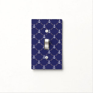 Anchor pattern light switch cover