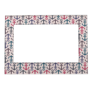 Anchor pattern magnetic photo frame